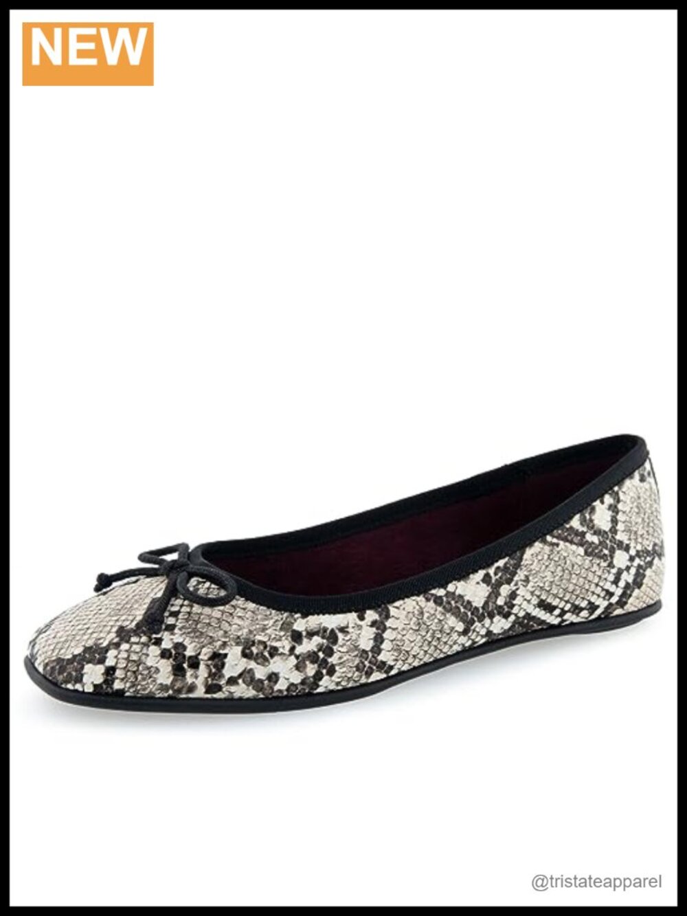 Women's Crystal Ballet Flats Comfort Cushioned Slip-On Square Toe Business